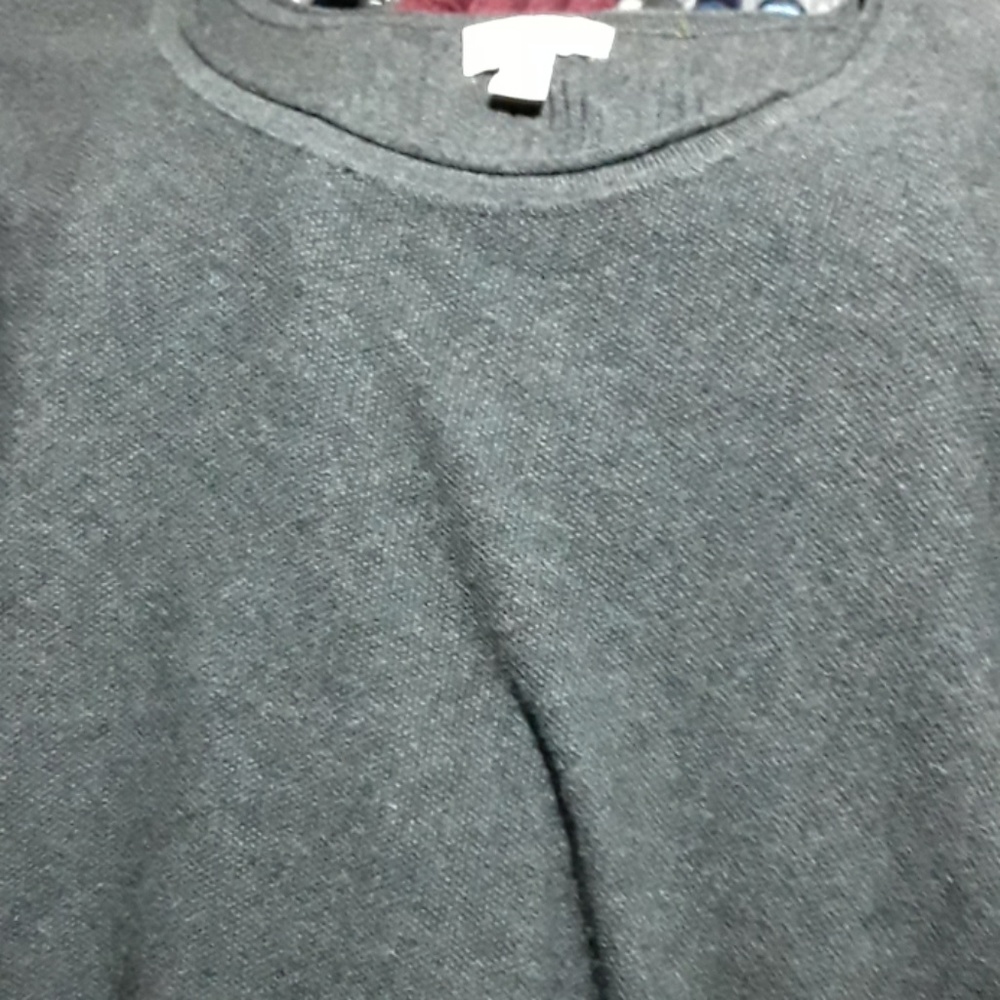 Black Heather Hi-Lo Tunic Sweater Size XL - Picture 8 of 8